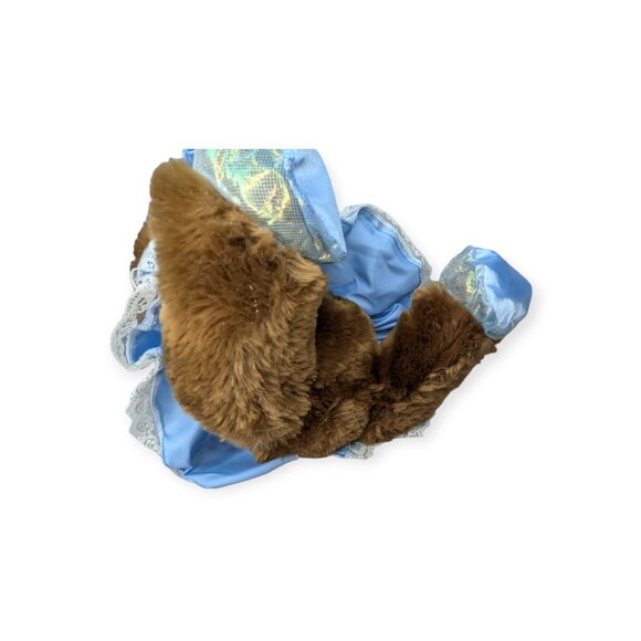 Build-A-Bear BAB Blue Sparkle Cinderella Princess Dress & Slipper Shoes Outfit - Picture 6 of 11